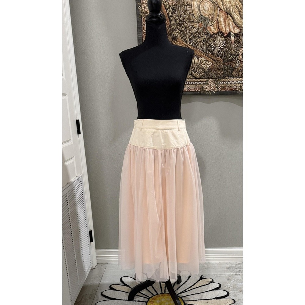 Dazy Skirt Womens Medium Pink Tulle Layered Tutu Midi High Waist Lined Party